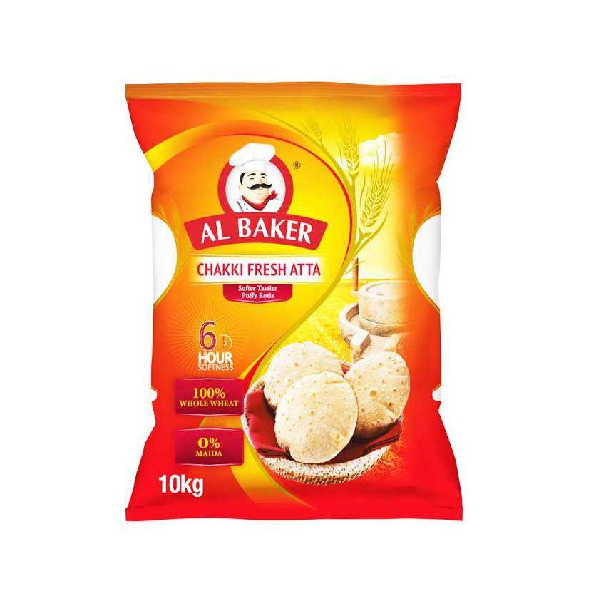 AL BAKER WHOLE WHEAT ATTA 10KG