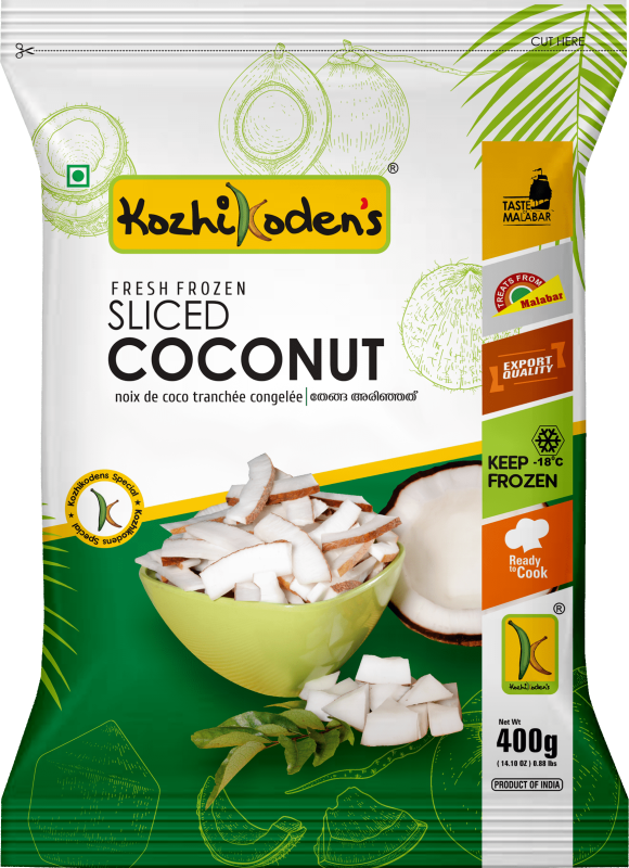 KOZHIKODENS SLICED COCONUT 400 GM