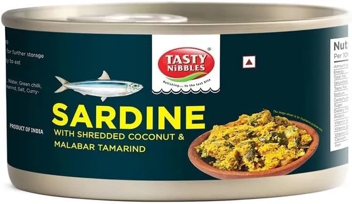 TASTY NIBBLES SARDINE WITH SHREDDED COCONUT 185gm