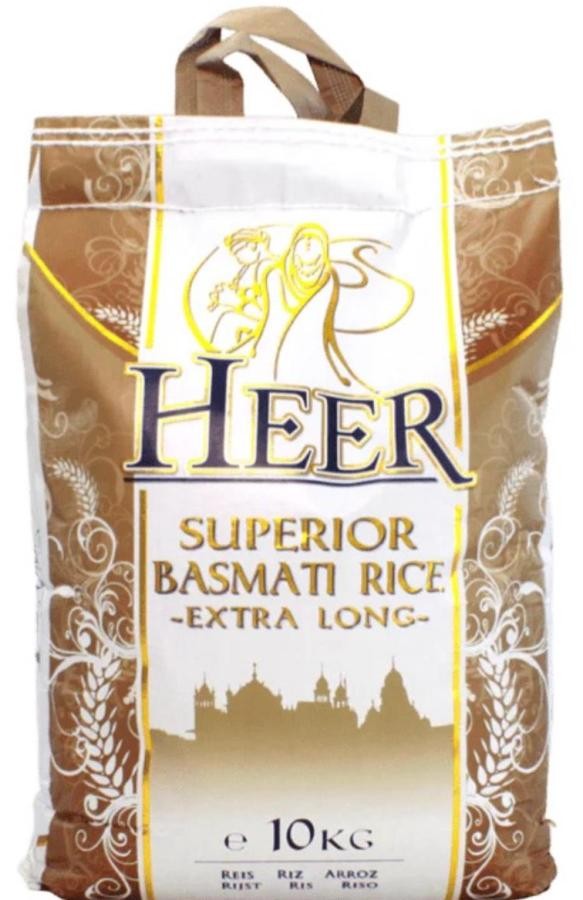 HEER EXTRA LONG BASMATI RICE 10 KG