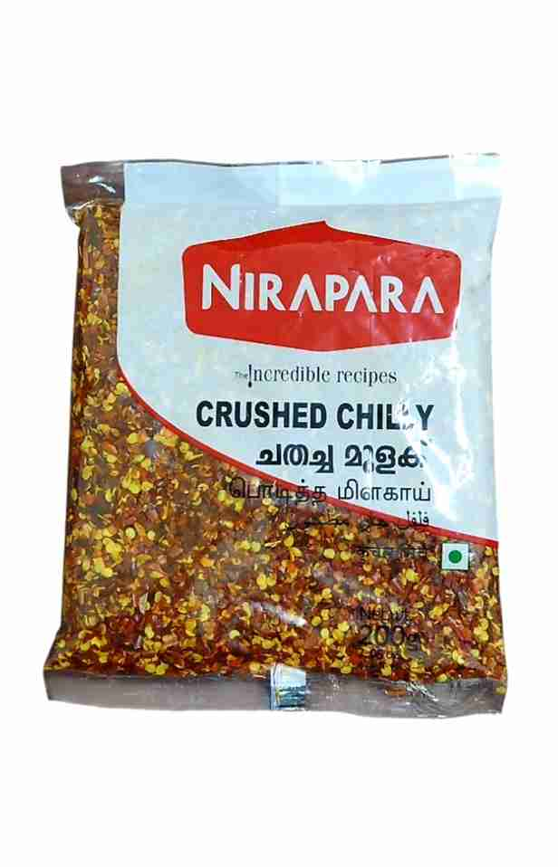 NIRAPARA CRUSHED CHILLY POUCH 200 GM