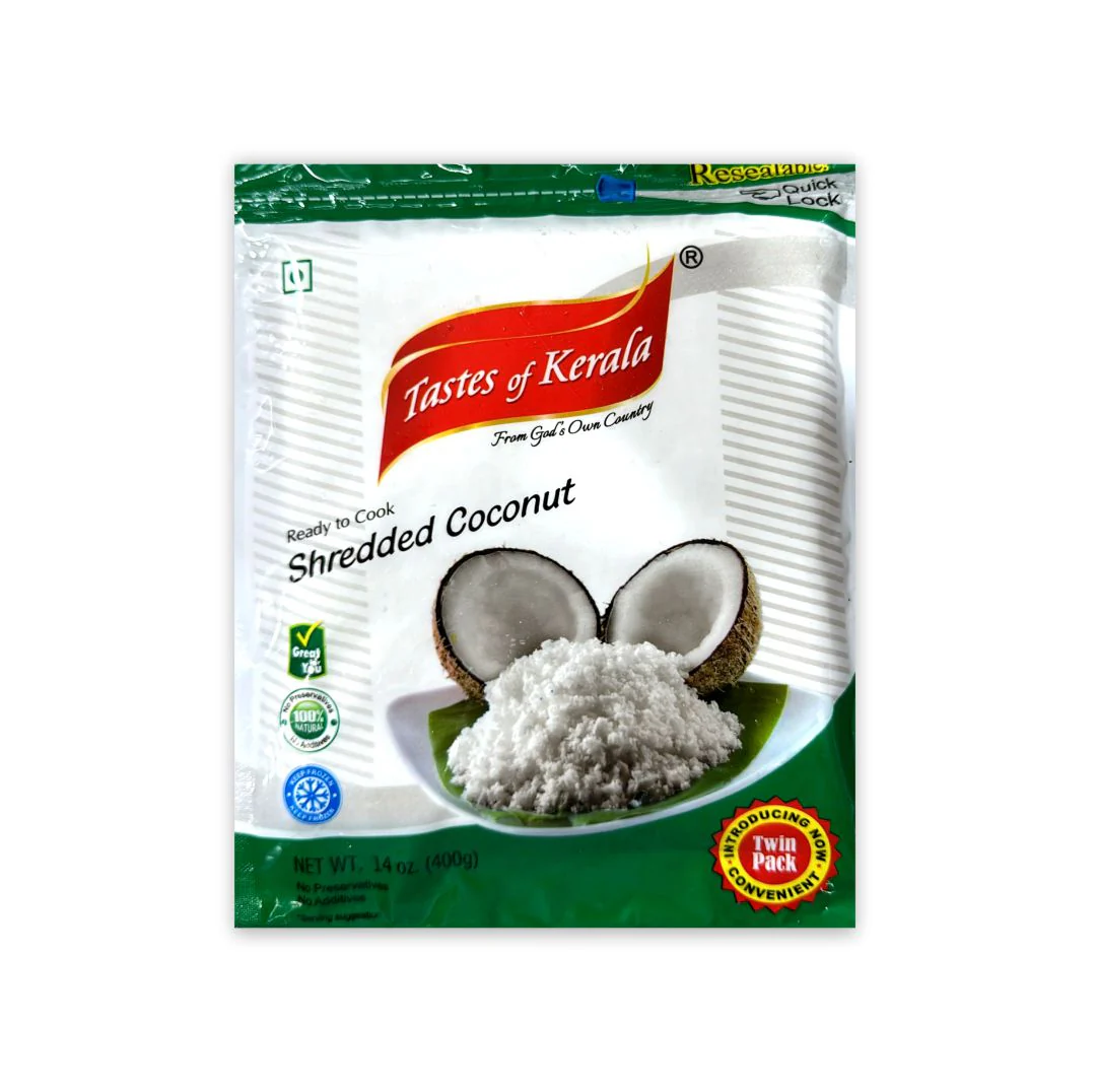 TASTE OF KERALA SHREDDED COCONUT 400GM