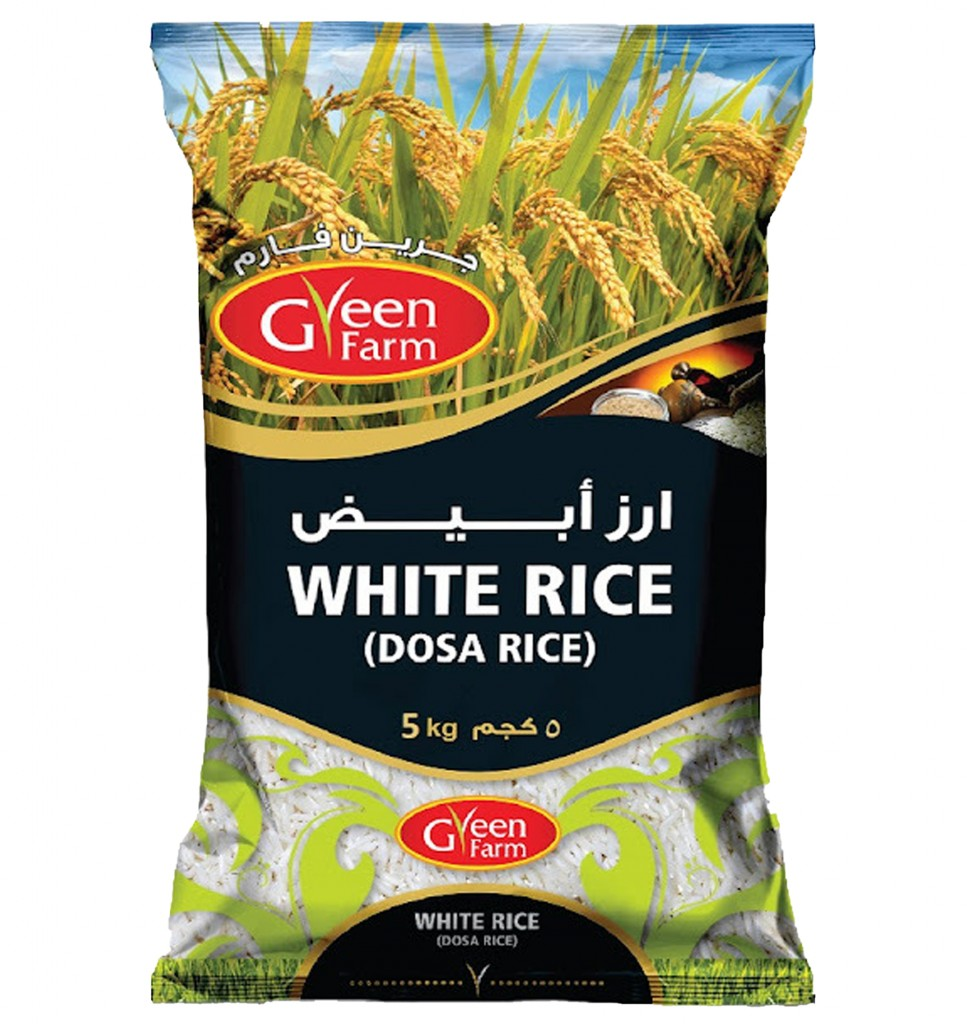 GREEN FARM WHITE RAW RICE 2KG [idily ,dosha rice]